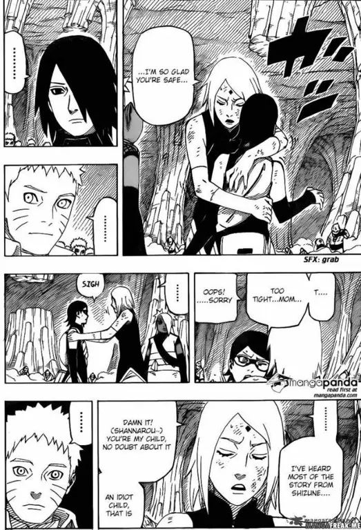 Panel-panel manga Naruto Gaiden chapter 10