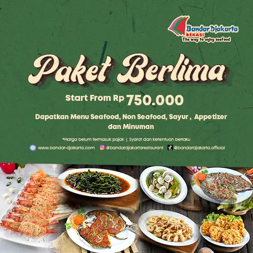 Daftar harga menu di Bandar Djakarta Bekasi