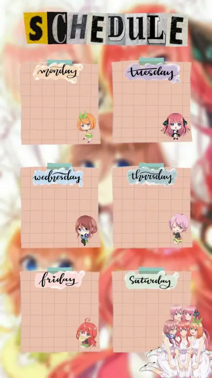 Gambar jadwal anime