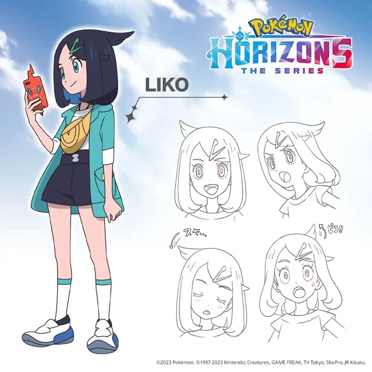 Para karakter dalam serial Pokemon Horizons