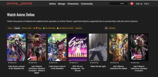 Layanan streaming anime yang legal dan resmi