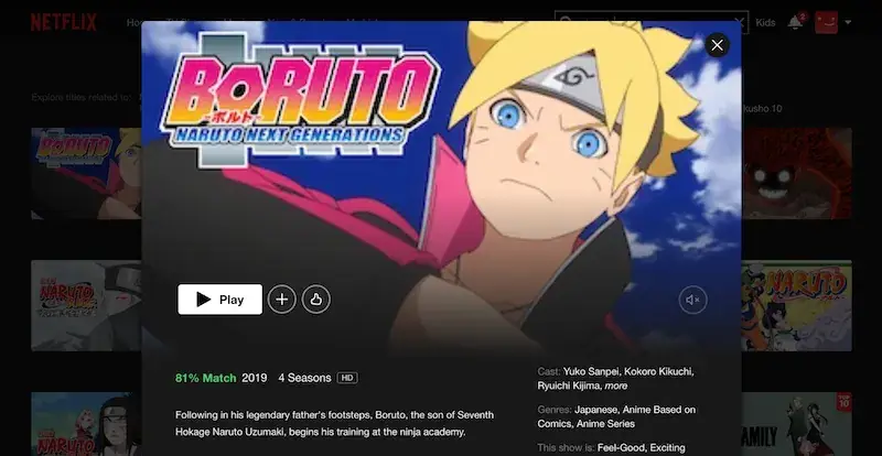 Platform streaming resmi Boruto