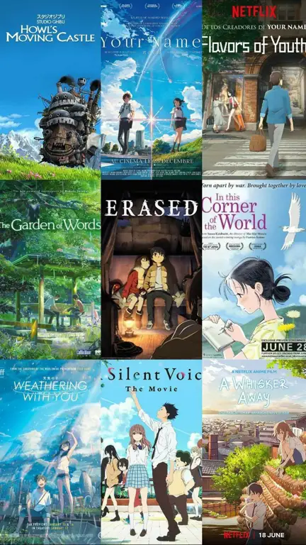 Daftar rekomendasi film anime terbaik