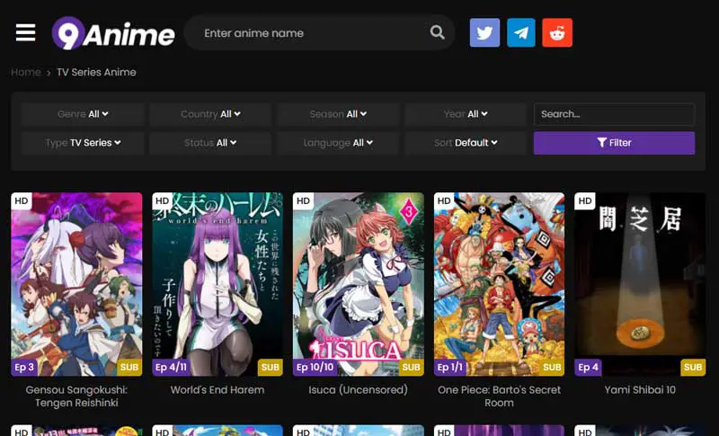 Website streaming anime yang aman