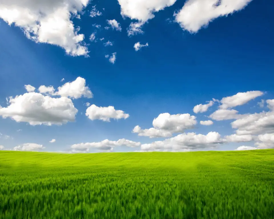 Fotografi lanskap langit biru yang damai