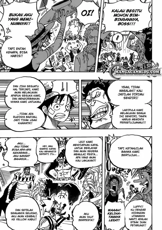 Akibat pertarungan di chapter 800 One Piece