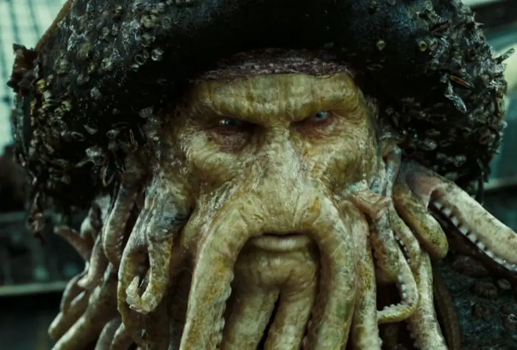 Gambar Davy Jones dari film Pirates of the Caribbean