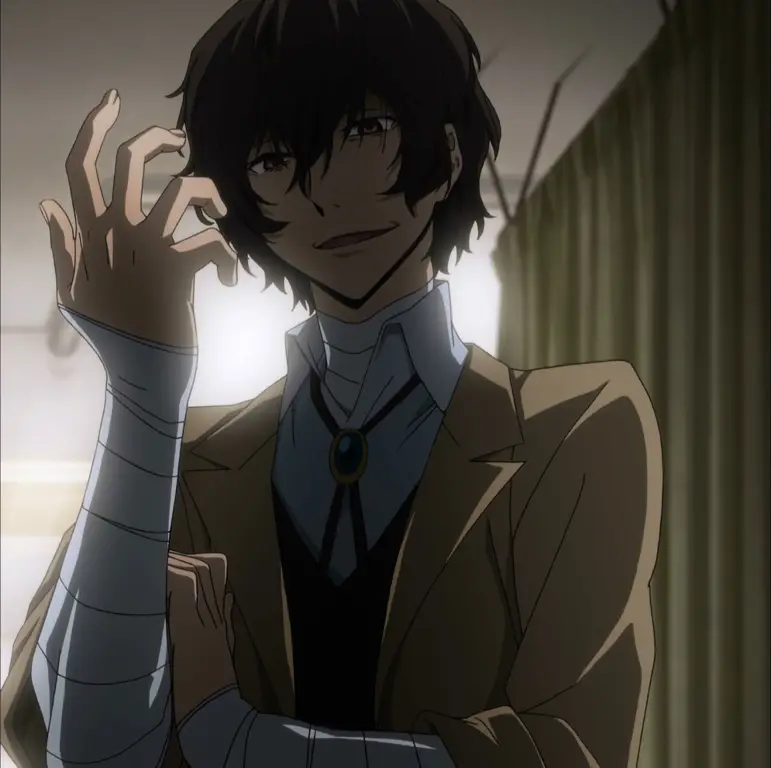 Ilustrasi Dazai Osamu dari Bungou Stray Dogs