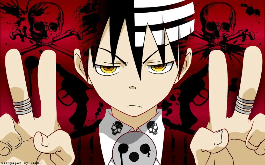 Gambar Death the Kid, salah satu karakter utama dalam Soul Eater