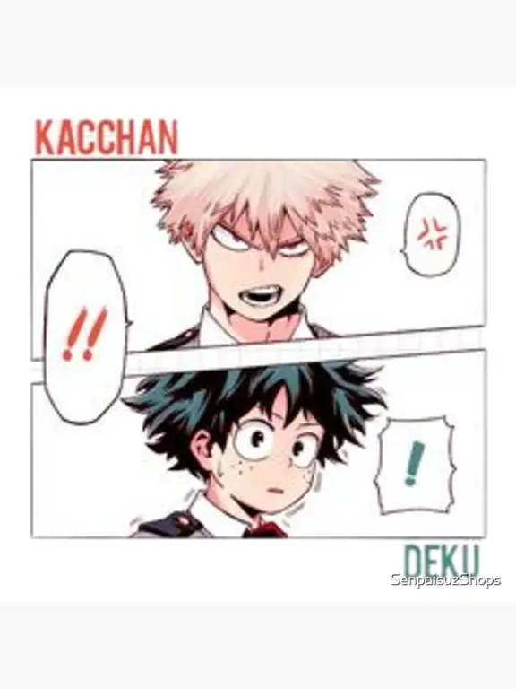 Deku dan Bakugo dari My Hero Academia