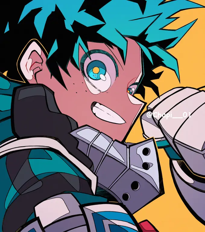 Gambar Deku dari My Hero Academia Season 1