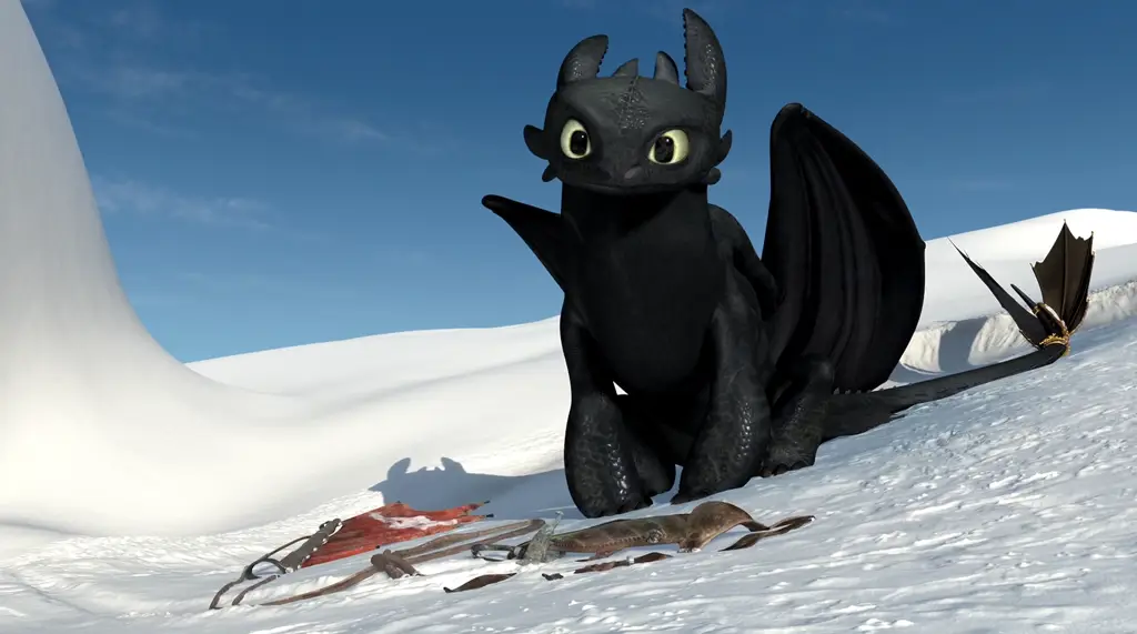 Gambar desa Viking dalam film How to Train Your Dragon