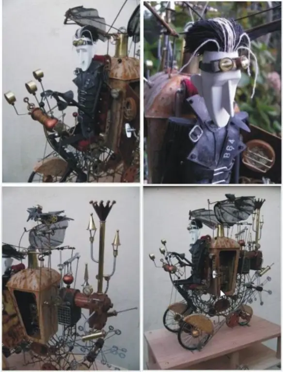 Gambar desain Automata bergaya steampunk