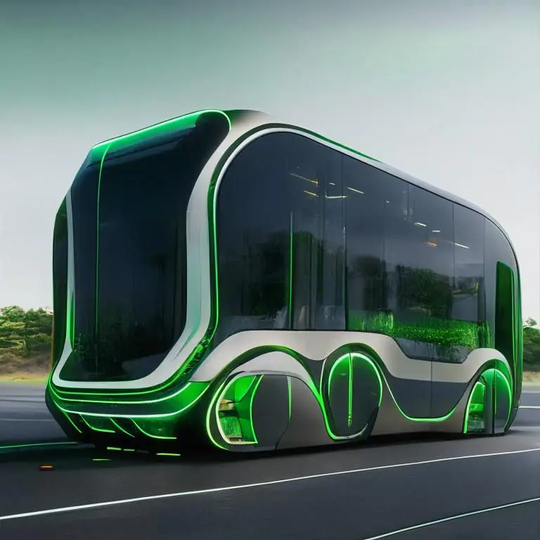 Gambar bus futuristik anime