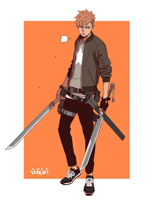 Desain Karakter Anime: Eksplorasi Kreativitas Contoh desain karakter anime kepala botak