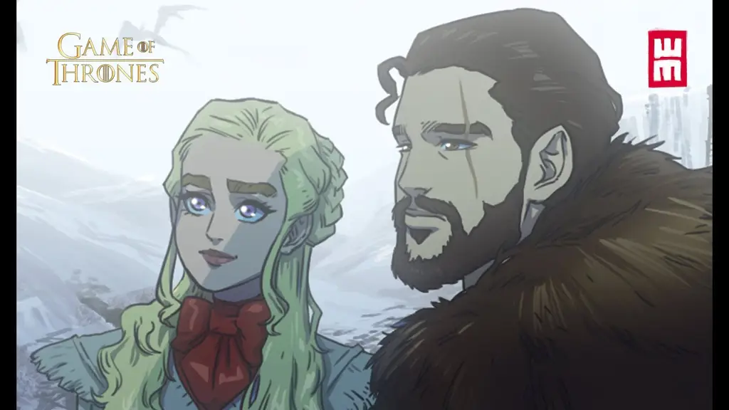 Karakter Game of Thrones dalam desain anime