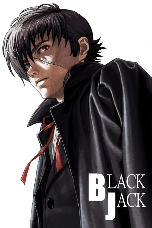 Ilustrasi desain karakter Black Jack dalam anime