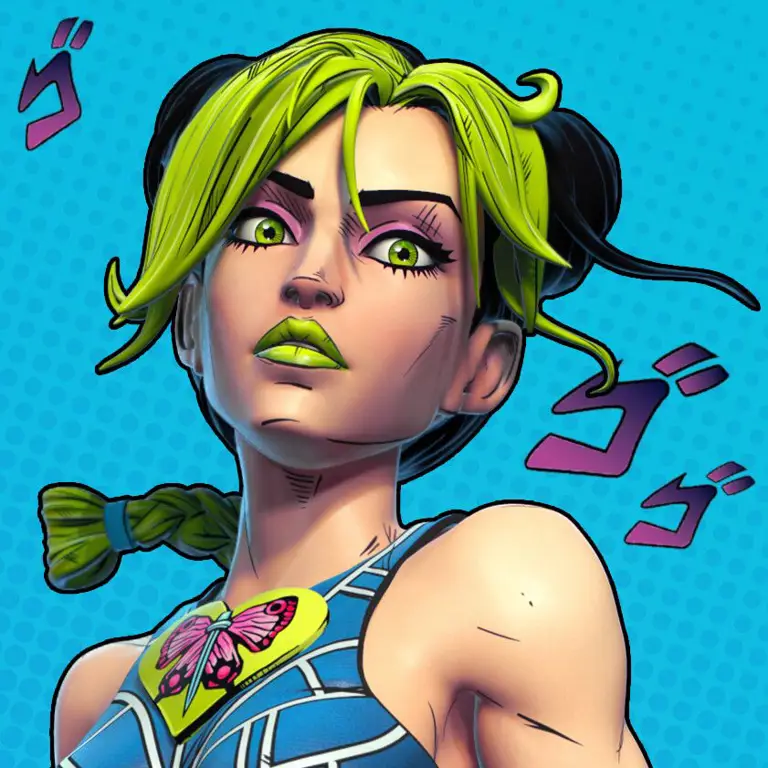 Ilustrasi desain karakter Jolyne Kujo