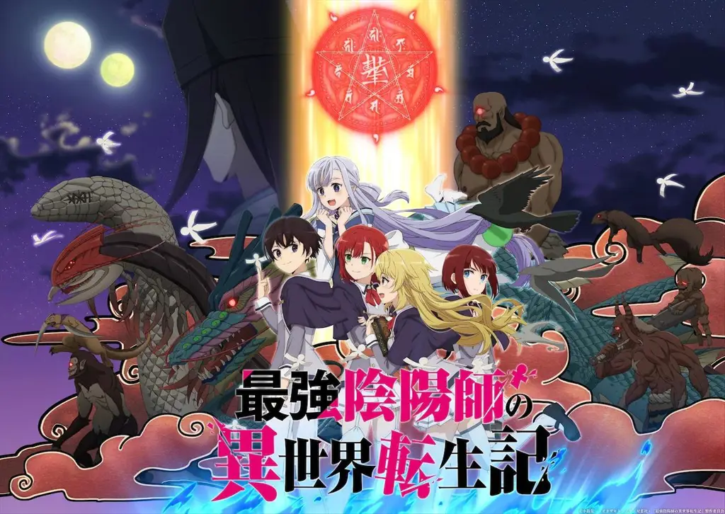 Ilustrasi karakter anime Saikyou Onmyouji no Isekai Tenseiki