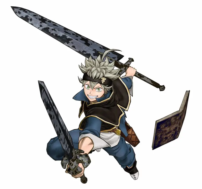 Gambar desain karakter Black Clover