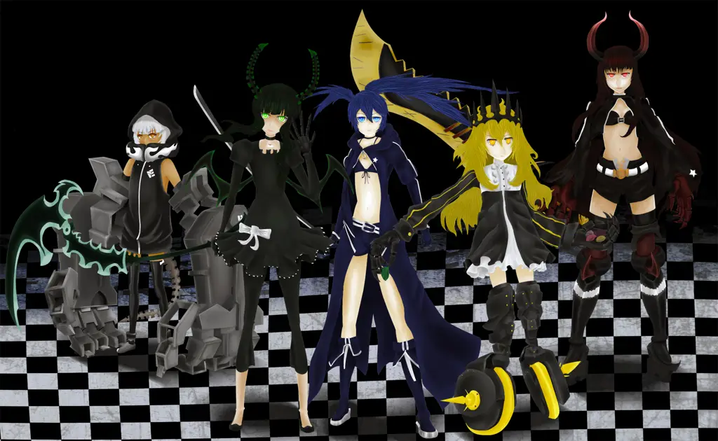 Desain karakter Black Rock Shooter