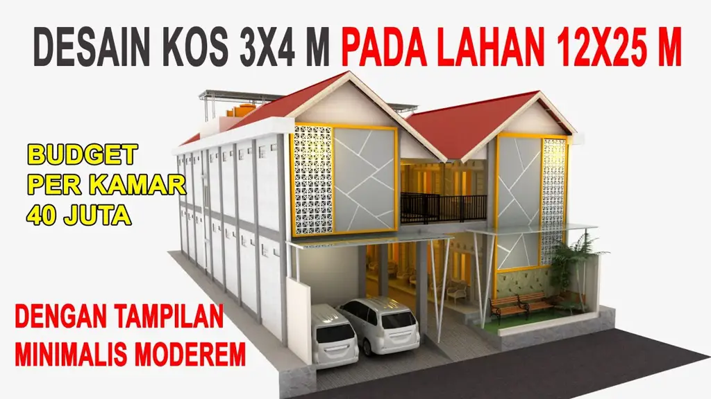 Gambar desain kosan modern di Bandar Jaya