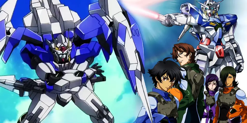 Desain mecha dari anime Mobile Suit Gundam 00