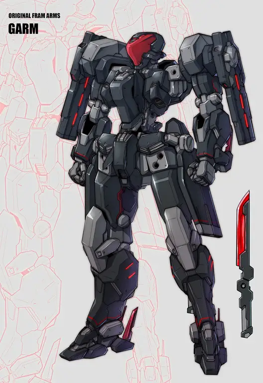 Gambar desain mecha Gundam X yang futuristik