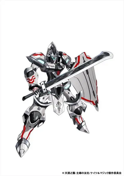 Ilustrasi mecha dalam anime Knights & Magic