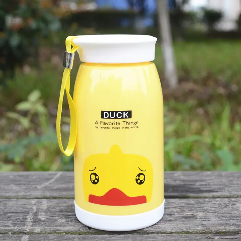 Botol minum termos dengan desain hewan lucu untuk anak-anak