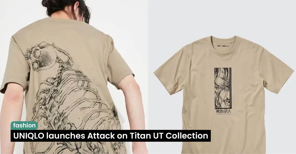 Detail desain pada kaos Uniqlo bertema anime