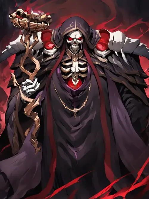 Desain karakter Ainz Ooal Gown