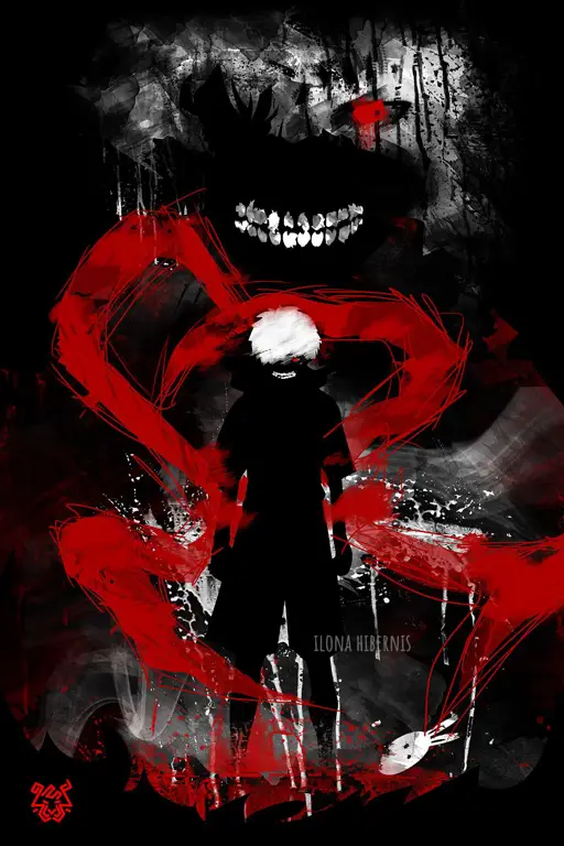 Desain karakter Tokyo Ghoul yang detail