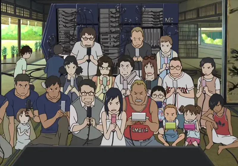 Karakter-karakter Summer Wars terlihat sangat detail dalam resolusi 1080p