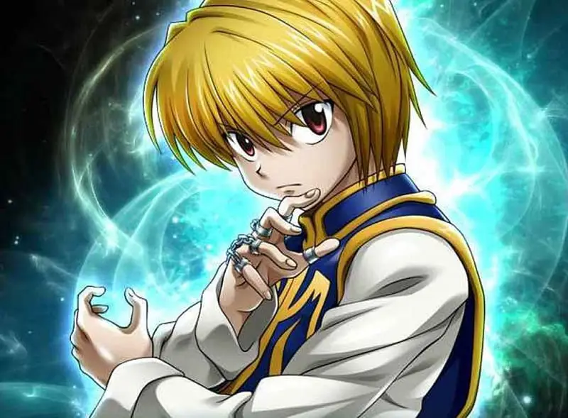 Gambar close-up mata Kurapika