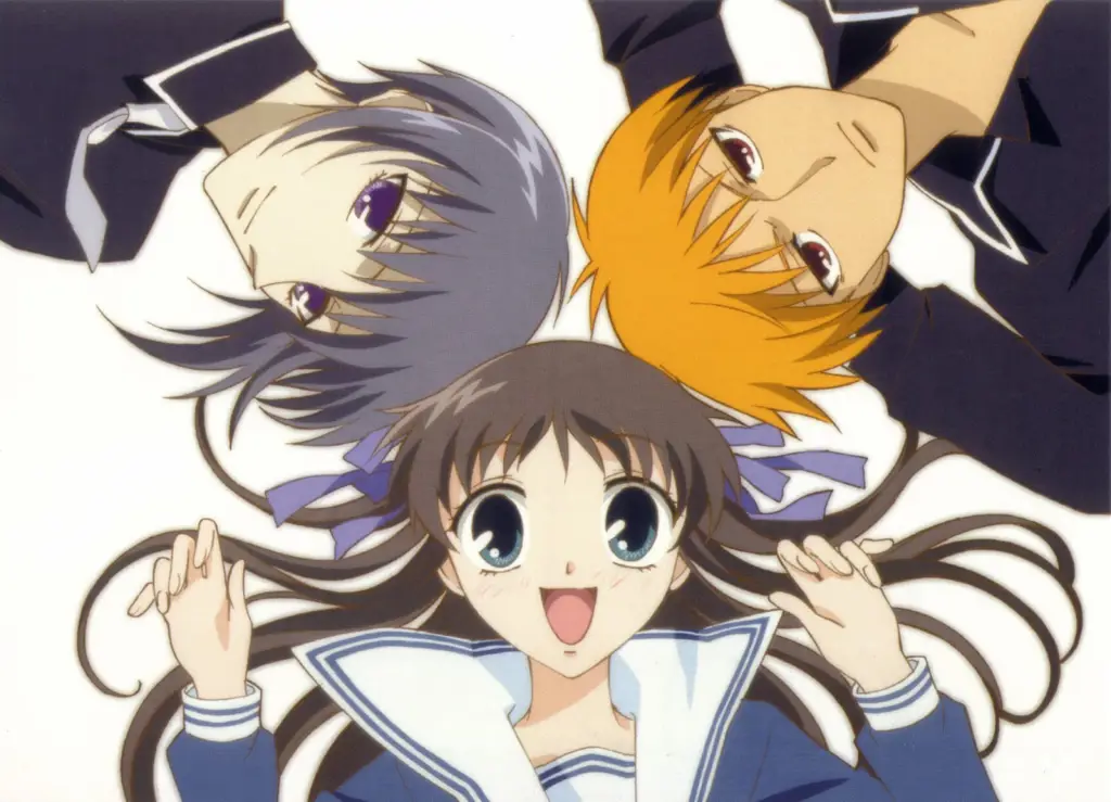 Panel-panel manga Fruits Basket yang detail