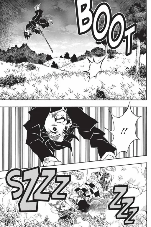 Panel-panel manga Kimetsu no Yaiba chapter 126 yang detail dan menarik.