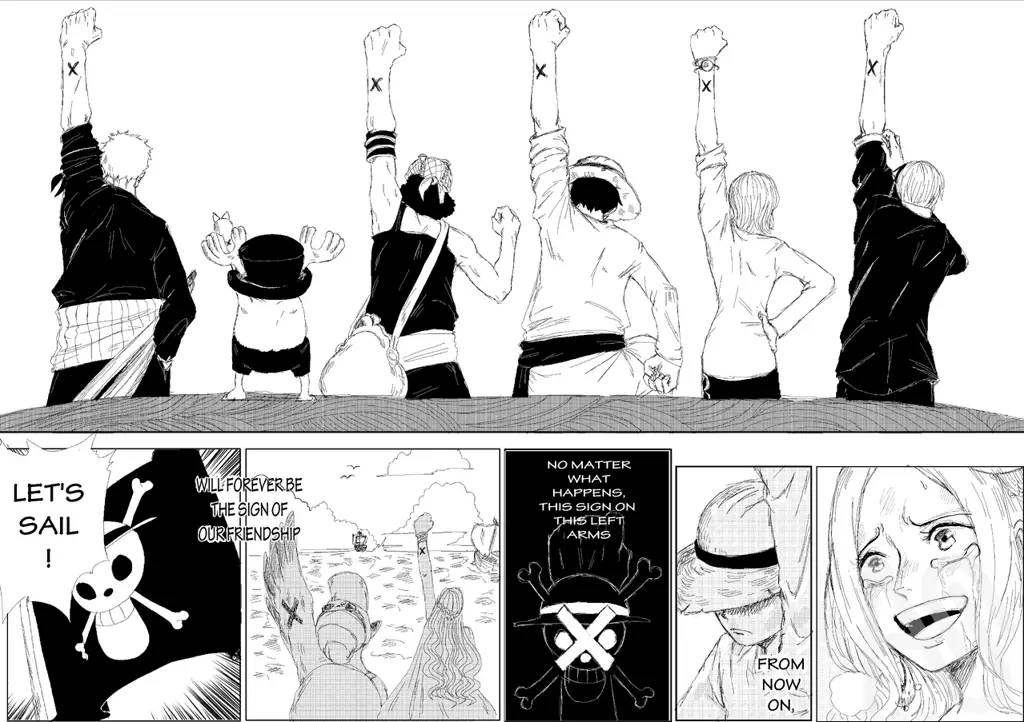 Gambar analisis detail panel One Piece