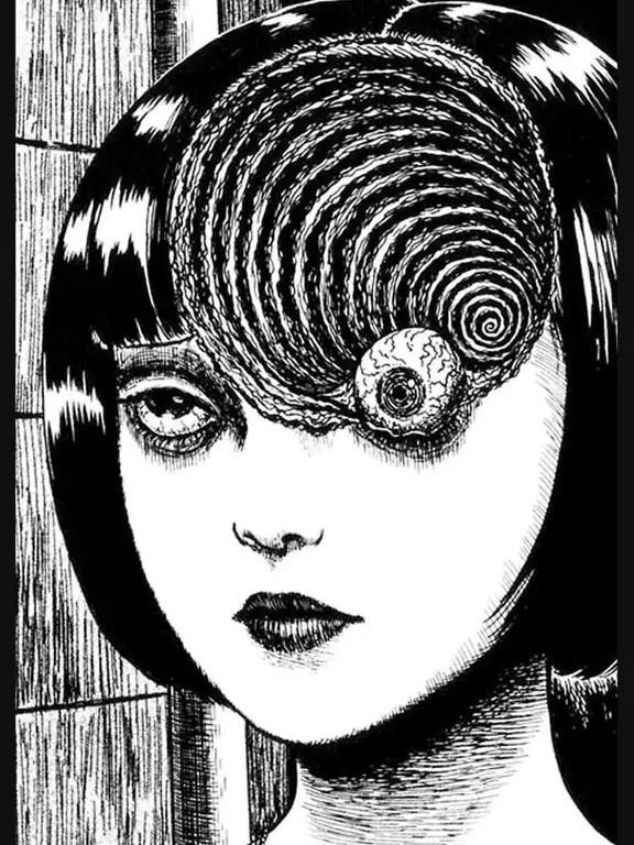 Detail panel manga Junji Ito