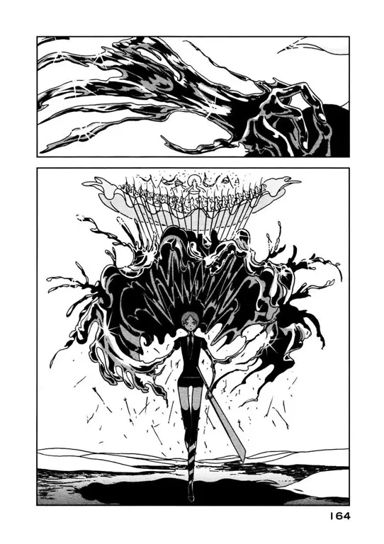 Panel manga Houseki no Kuni yang menunjukan detail seni