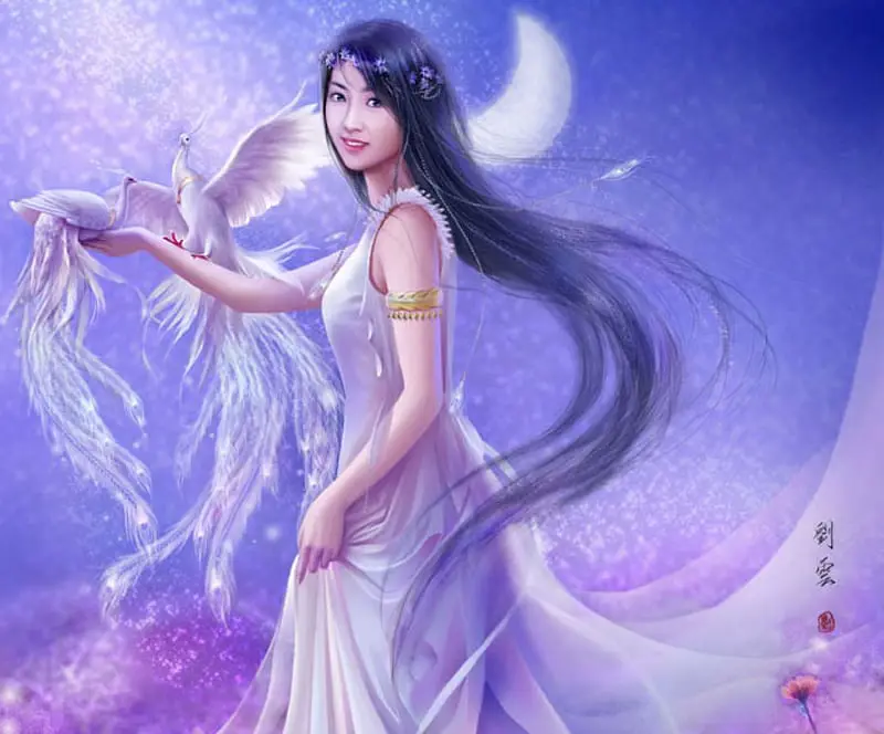 Gambar dewi anime yang cantik dan anggun