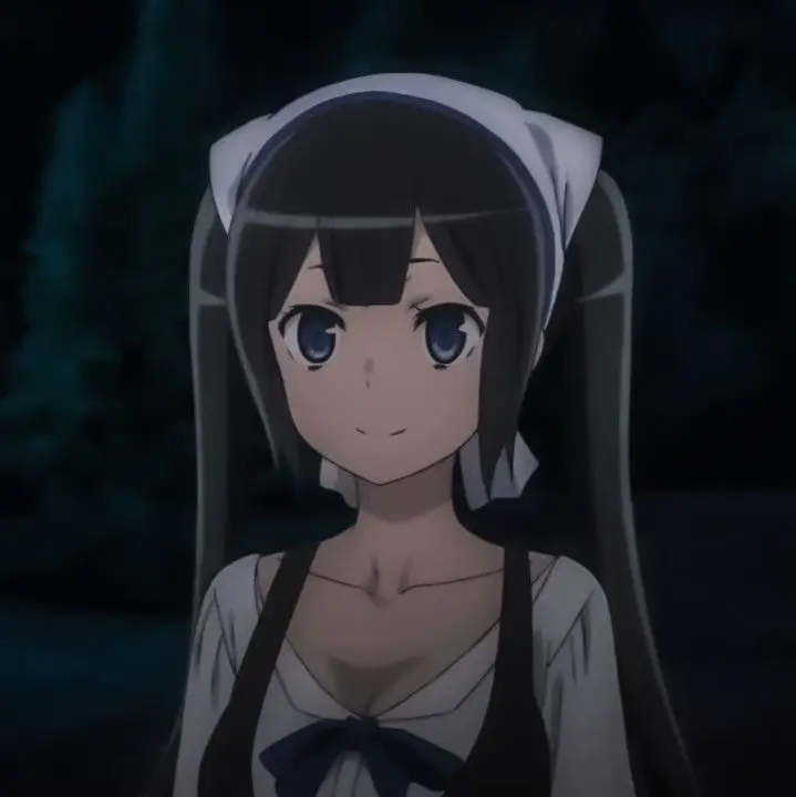 Ilustrasi anime Hestia dari Danmachi