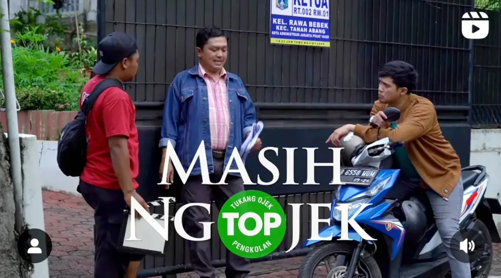 Proses pembuatan Tukang Ojek Pengkolan