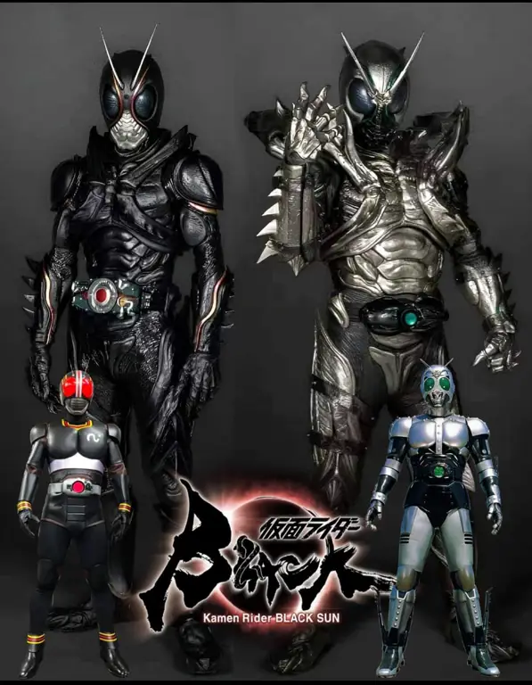 Gambar di balik layar pembuatan Kamen Rider Black Sun