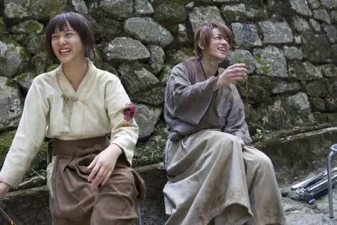 Foto dibalik layar pembuatan film Rurouni Kenshin