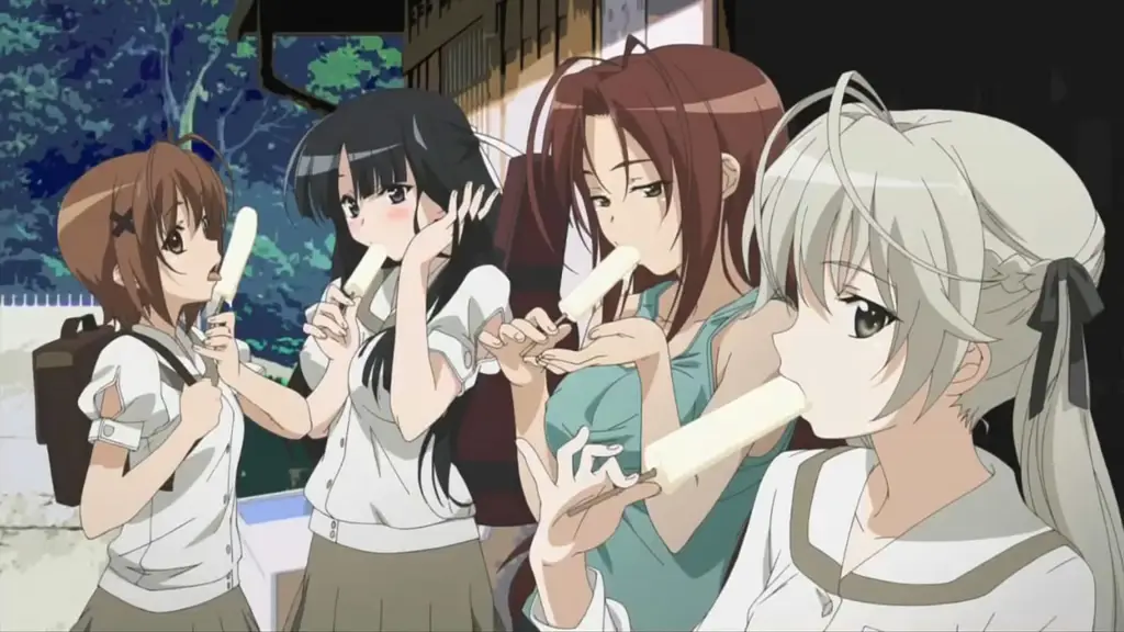 Interaksi karakter dalam Yosuga no Sora