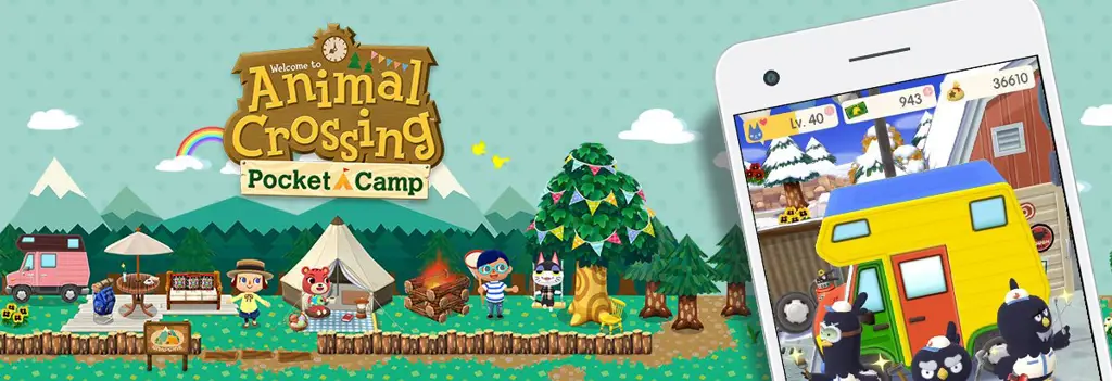 Gambar panduan download Animal Crossing: Pocket Camp di Google Play Store