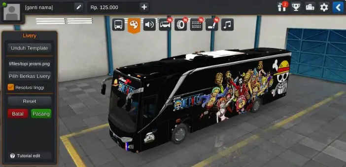 Gambar contoh unduhan livery bussid naruto