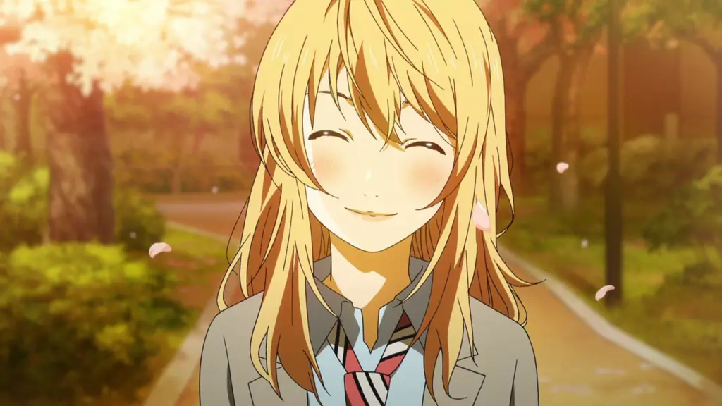 Adegan emosional dalam anime Your Lie in April