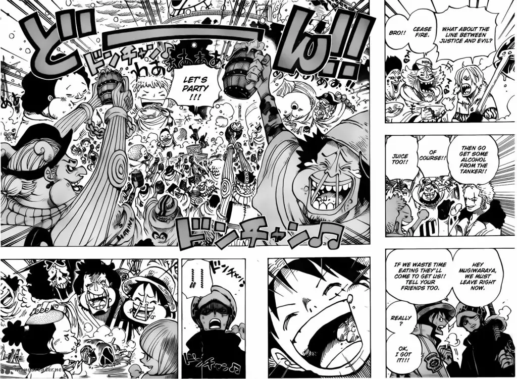 Situasi setelah pertempuran di One Piece chapter 695